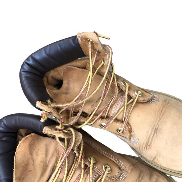 VINTAGE Premium 6 Inch Genuine Leather Timberlands Size 5 - Picture 8 of 16